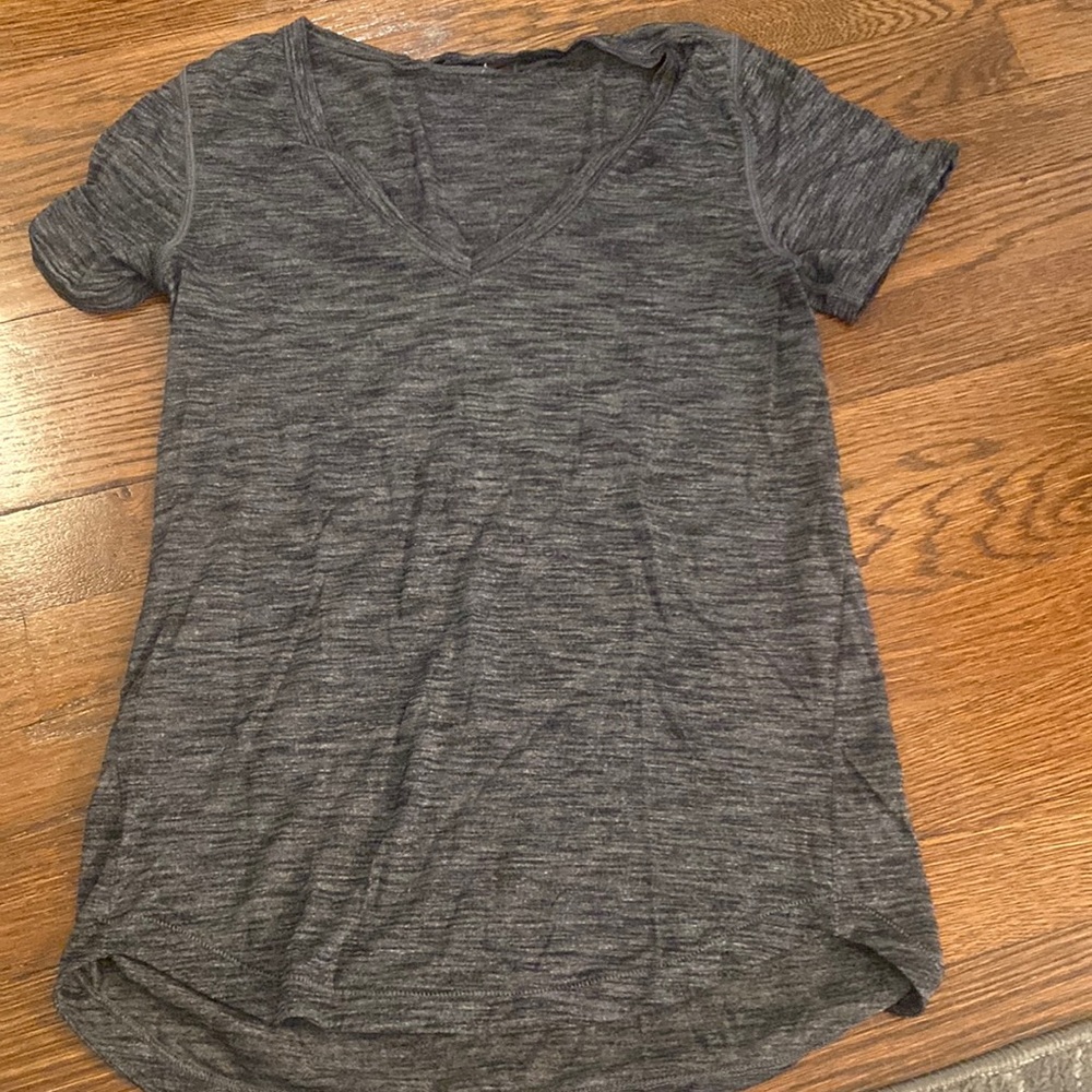 Lulu lemon grey cotton T-shirt
